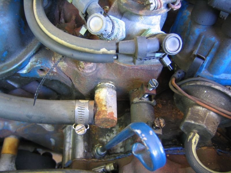 Dipstick placement in regards to the timing cover??? Ford Truck