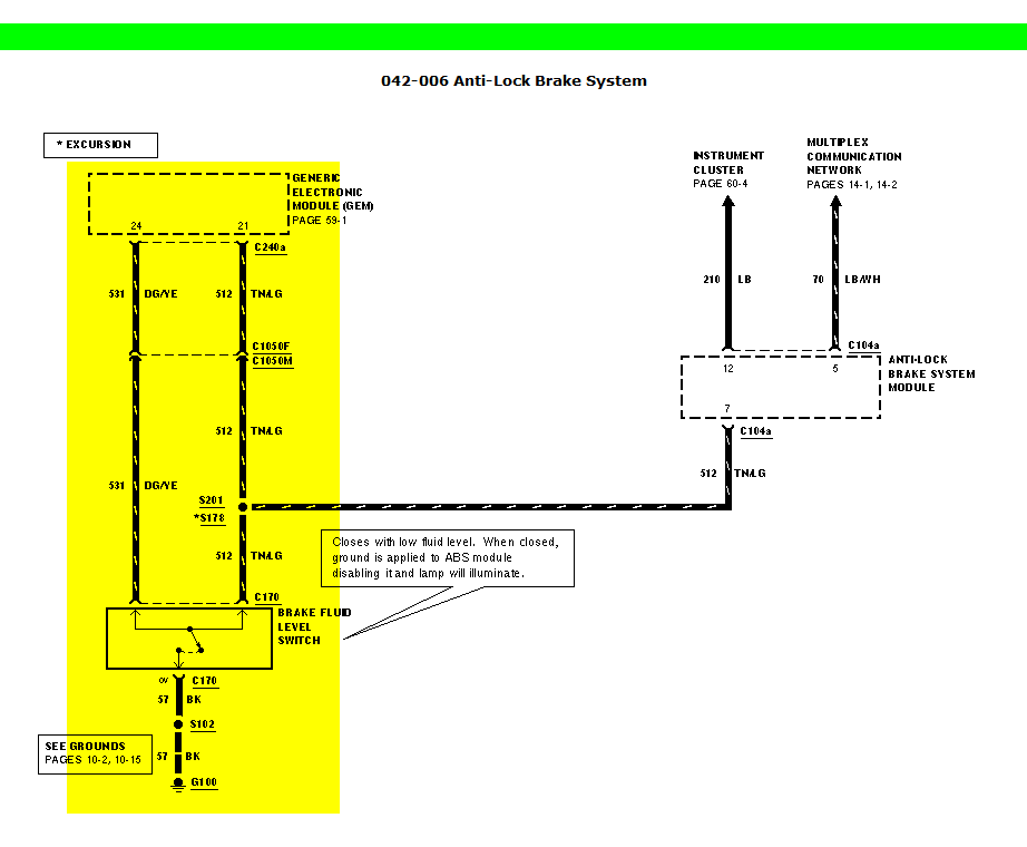 Dash wiring diagram Brake warn illuminated Ford Truck Enthusiasts
