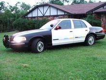 This is a side view showing the other side of the car with the one of a kind side 10 pattern LED lights.