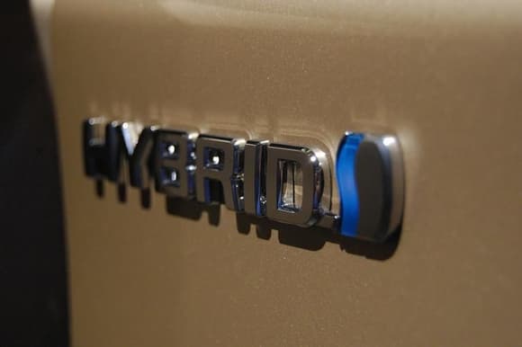 2010 Toyota Prius Hybrid Badge Close-Up