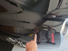 A leaf blower fell on the gar in the garage. Pdi unlikely.  
