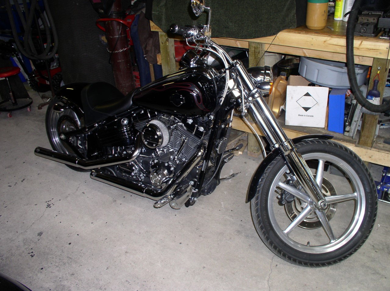 Rocker C Ape hanger install Harley Davidson Forums