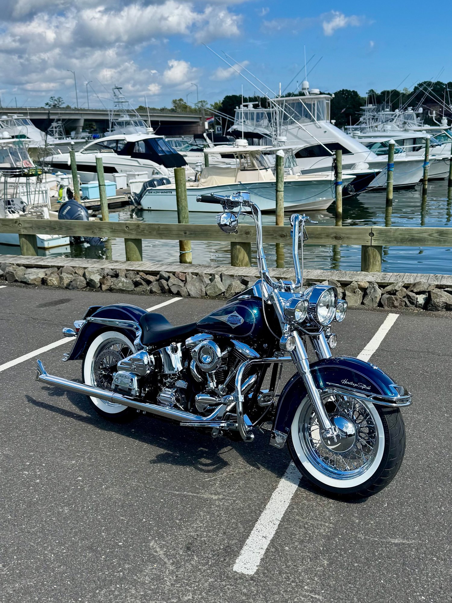 Down the block from my house at the Marina 