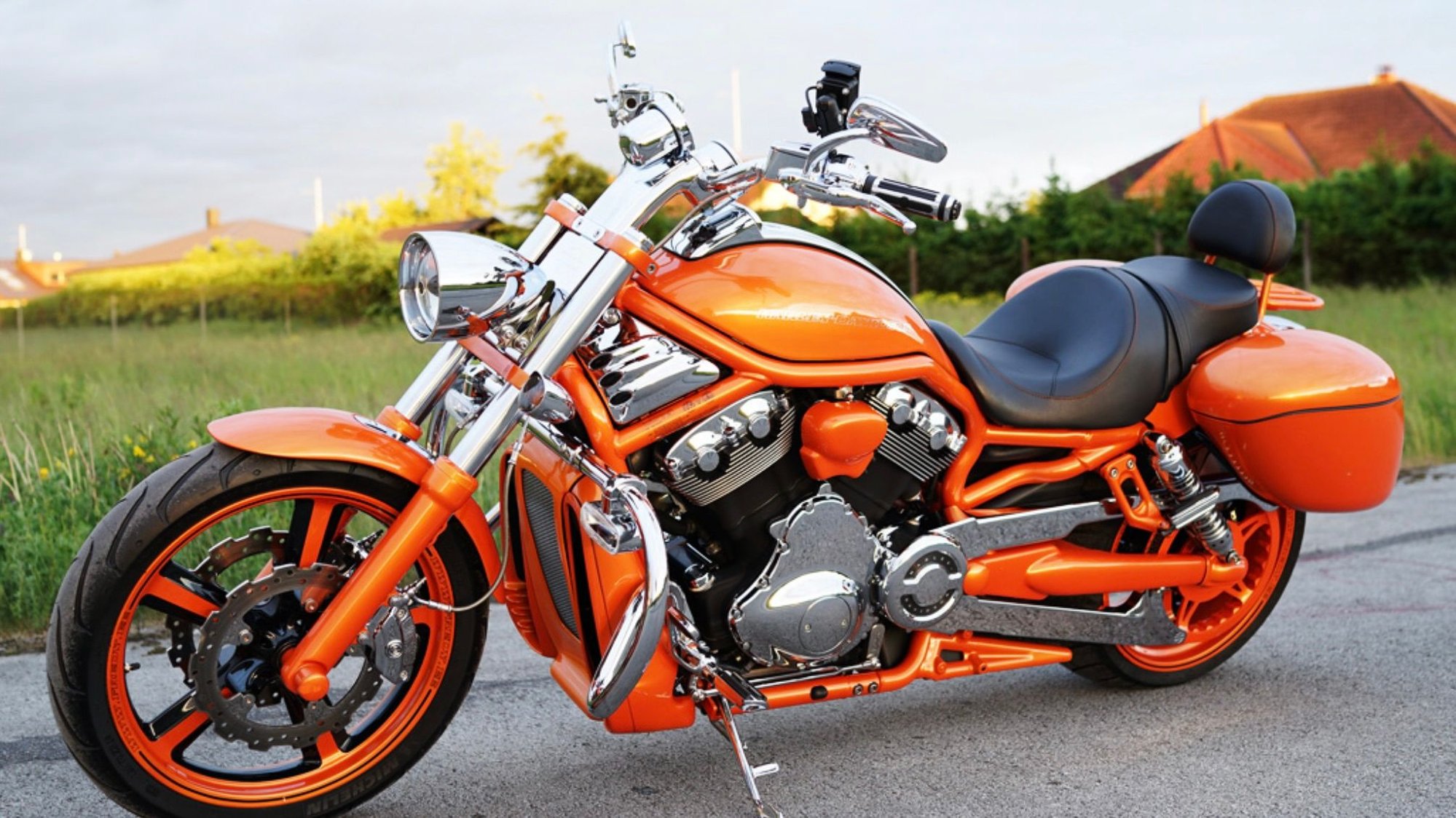 Super Orange Harley Night Rod Bucks the Dark Trend Harley Davidson Forums