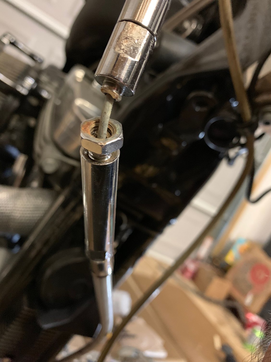 Broke clutch cable adjuster Page 3 Harley Davidson Forums