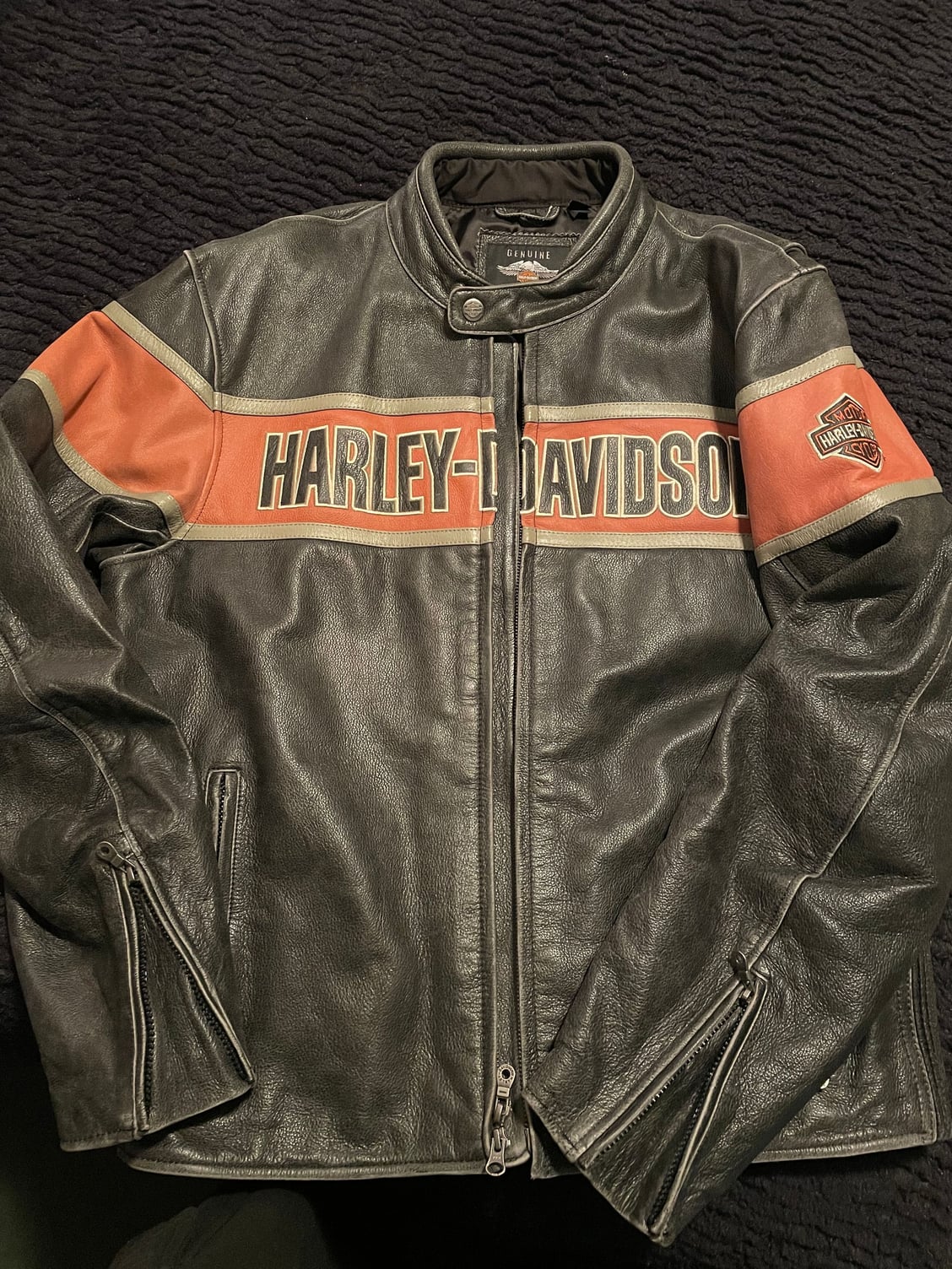Mens Victory Lane leather Jacket - Harley Davidson Forums
