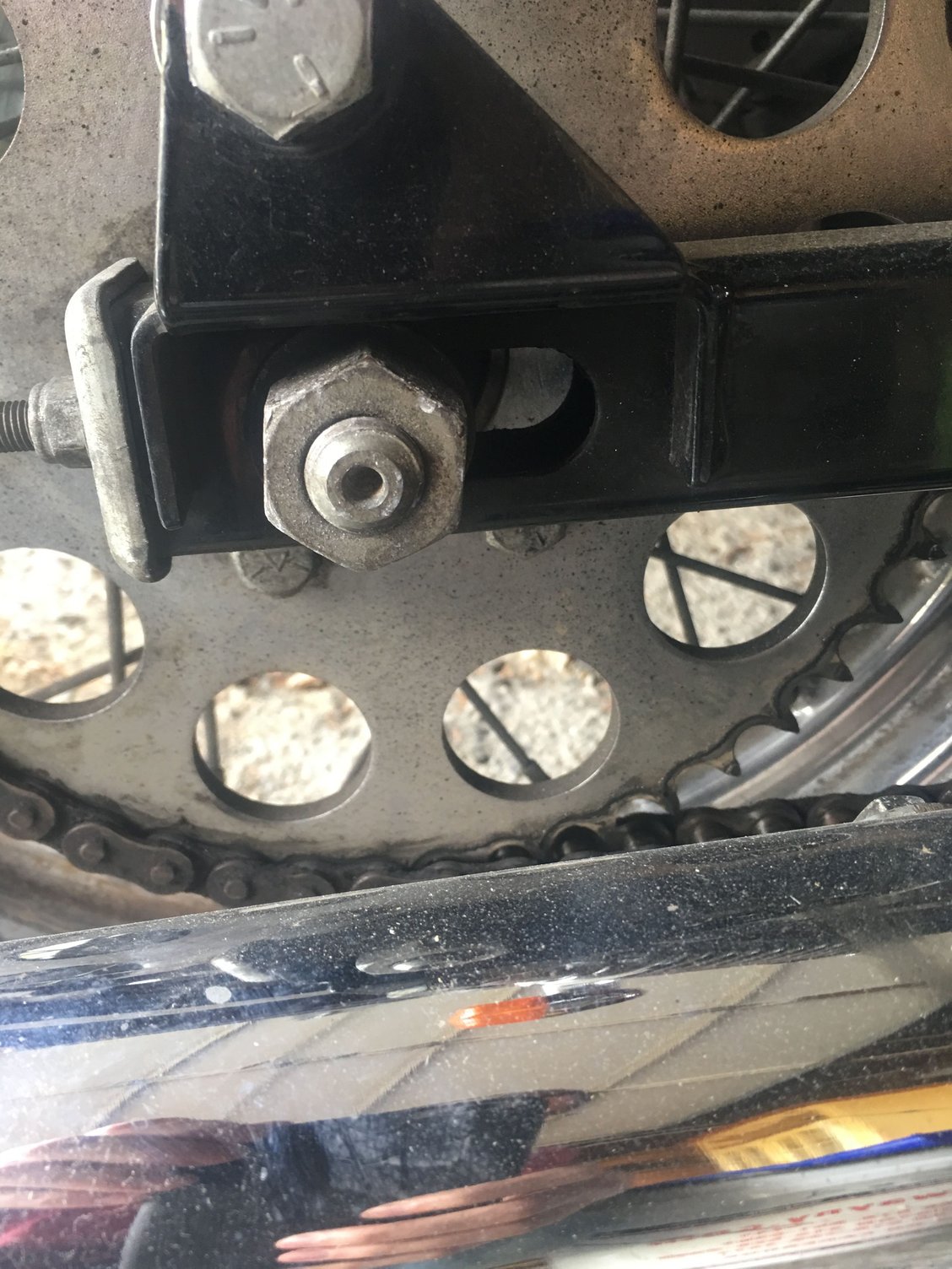 Drive chain adjustment Harley Davidson Forums