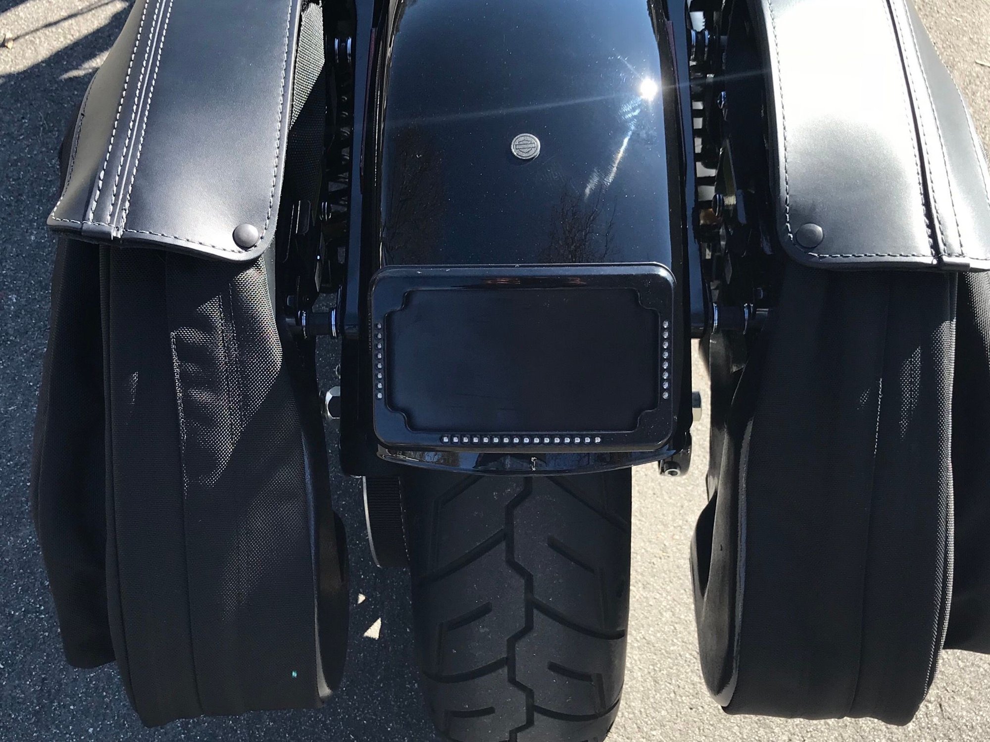 tail light/license plate relocation kit? Page 2 Harley Davidson Forums