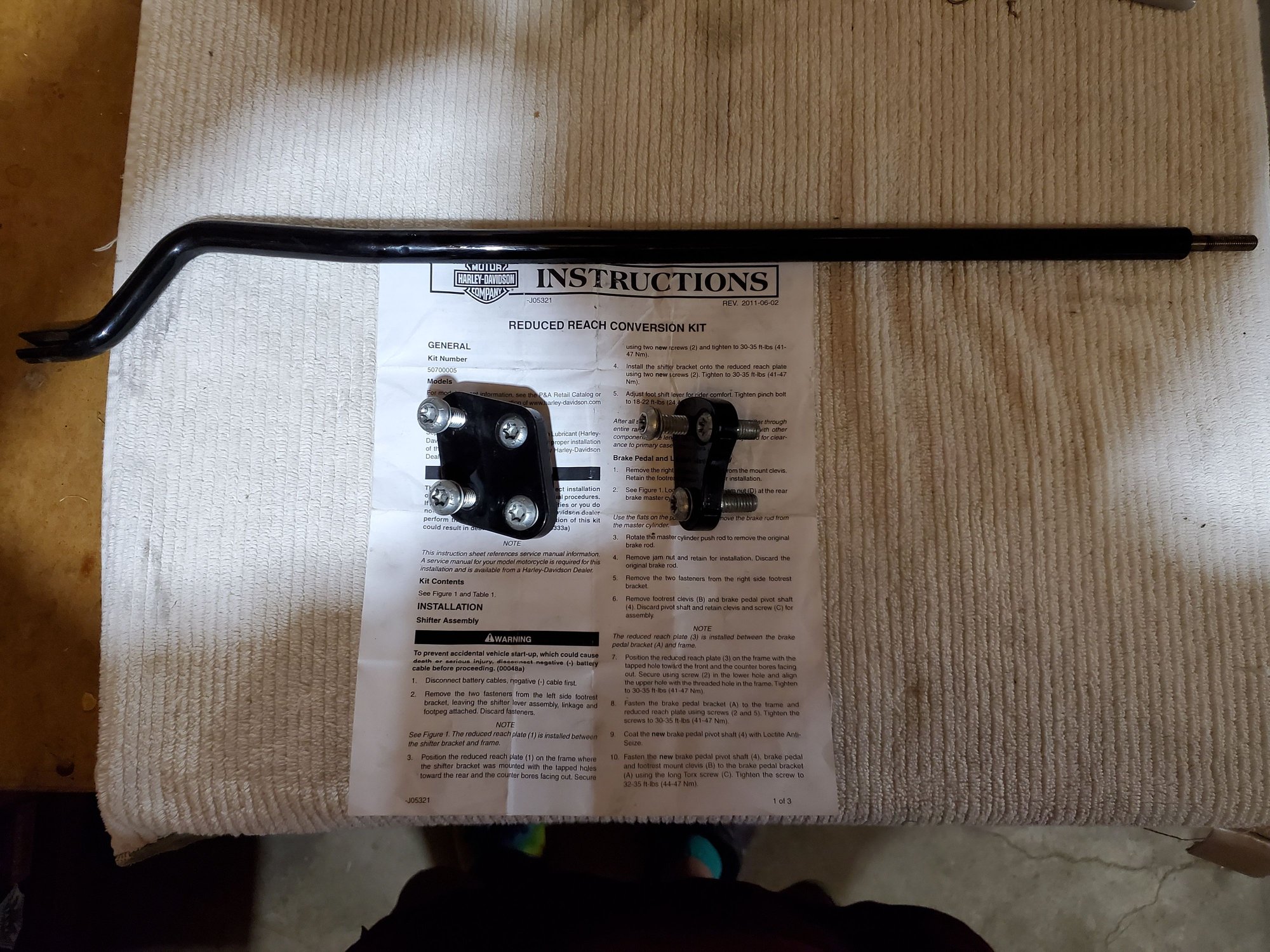 Reduced Reach Forward Control Conversion Kit Harley Davidson Forums