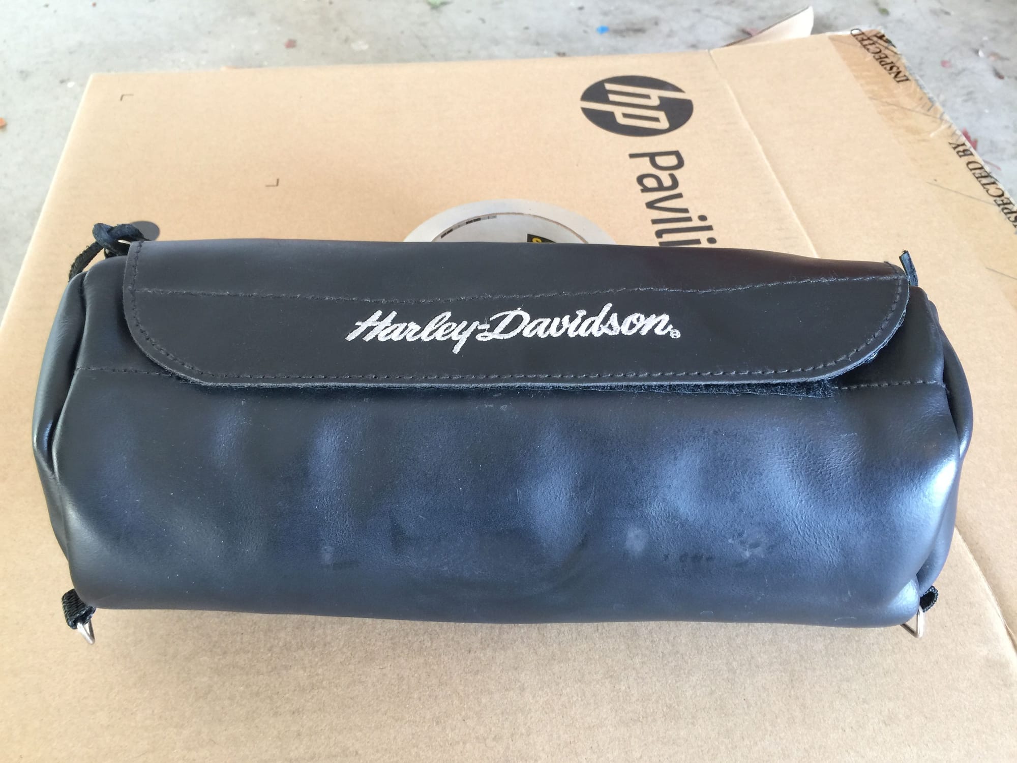Soft Leather Handlebar - Fork Bag 91773-85 - Harley Davidson Forums