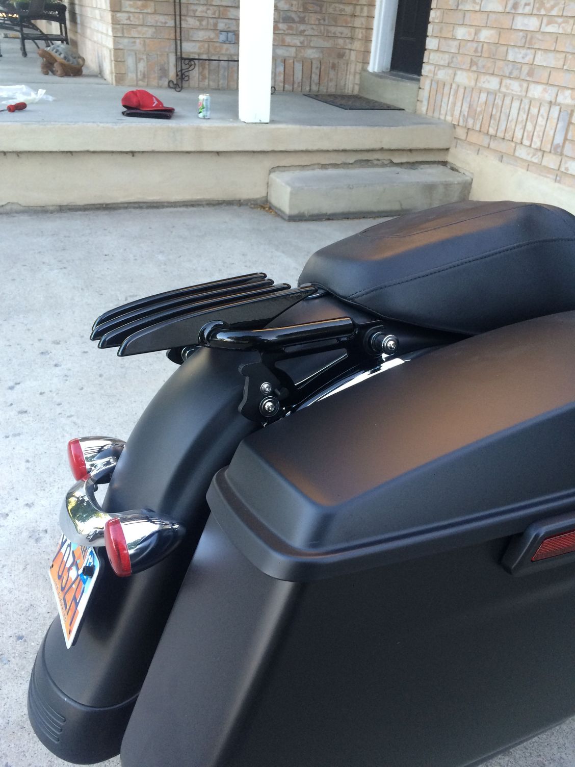 Screamin eagle heavy breather & stealth luggage rack Harley Davidson