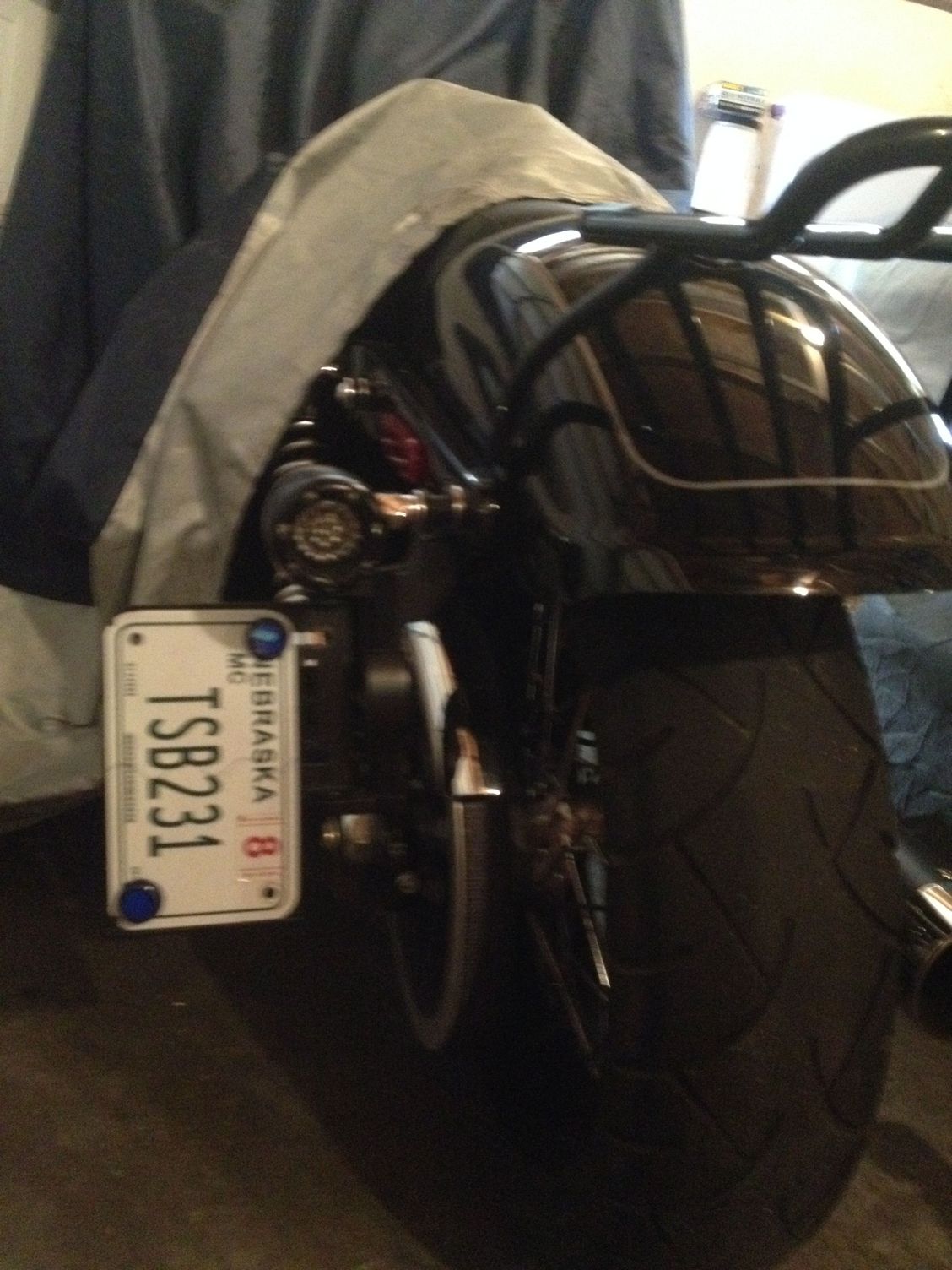 Free Street Bob SideMount Vertical License Plate Mod Harley Davidson