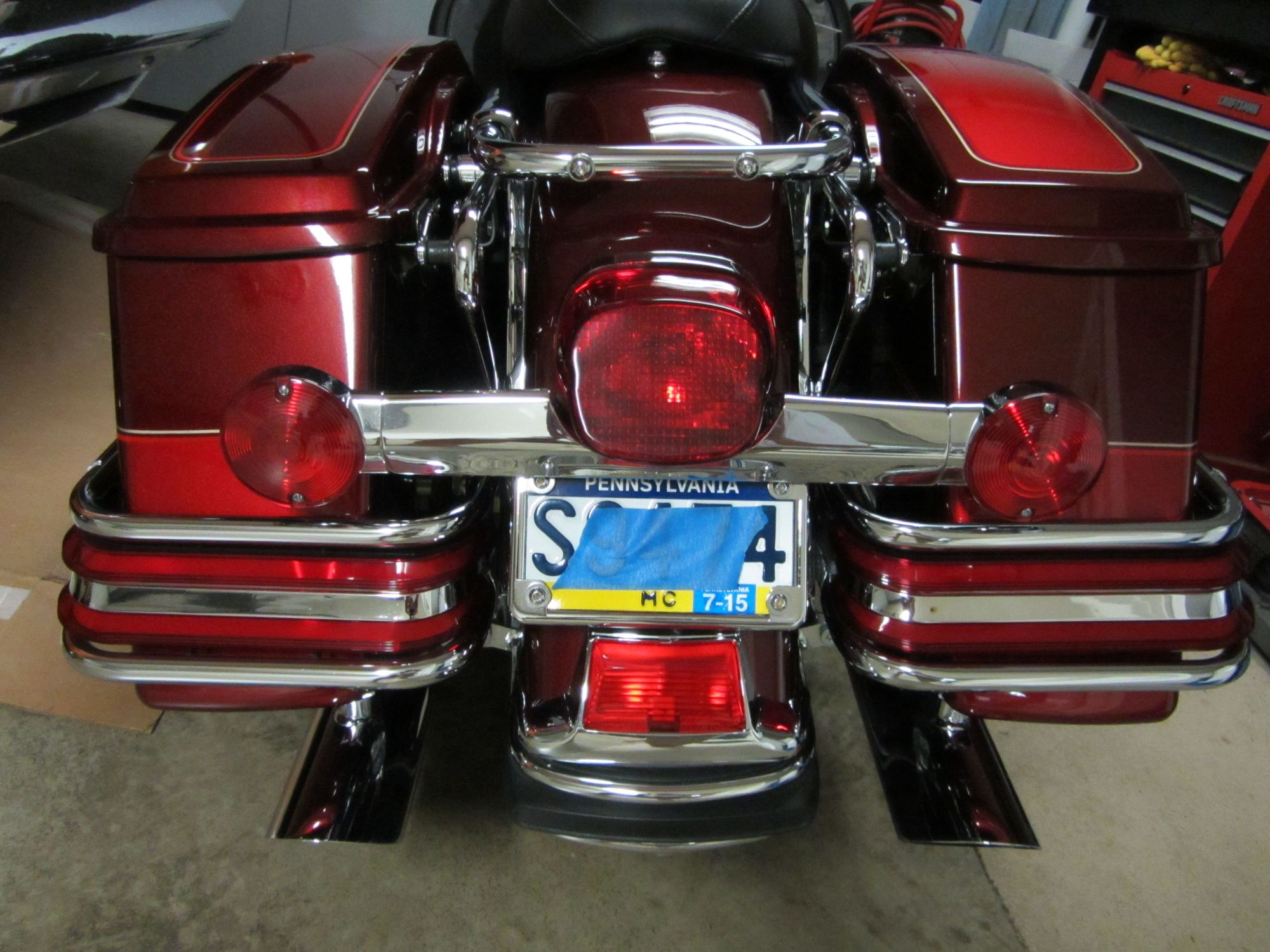 License plate relocation on Electra glide Page 2 Harley Davidson Forums