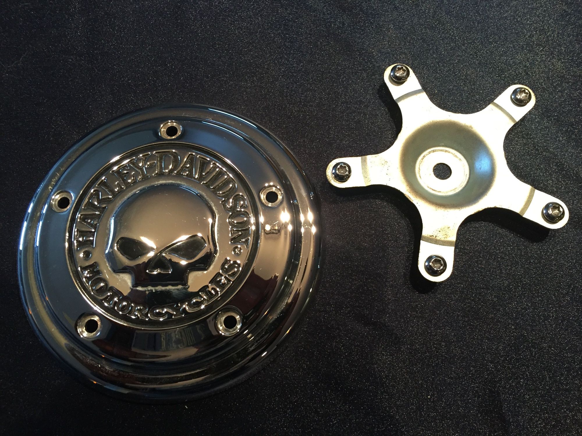 Willie G. Skull air cleaner cover, Big Sucker and Foot ...
