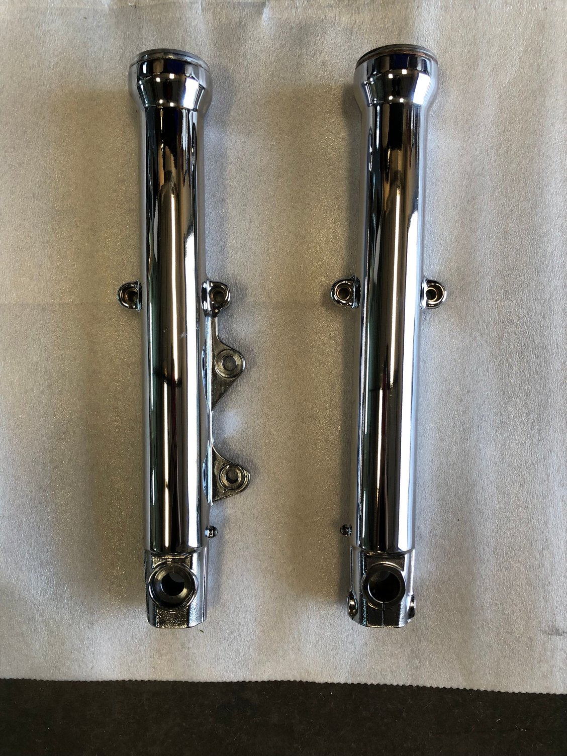 Chrome 39mm Fork Sliders Single Disk Harley Davidson Forums