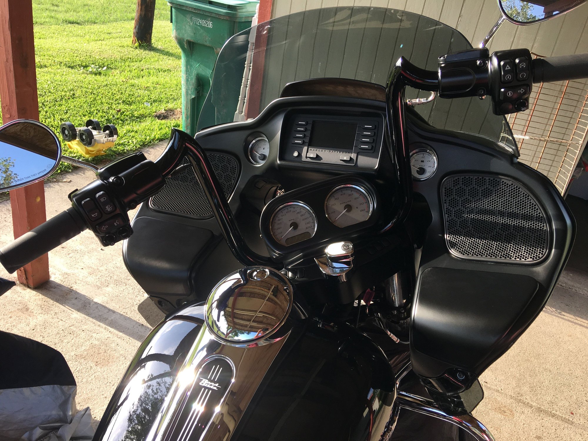 FS KST 12" Double Trouble Bars Black 1517 Road Glide Harley