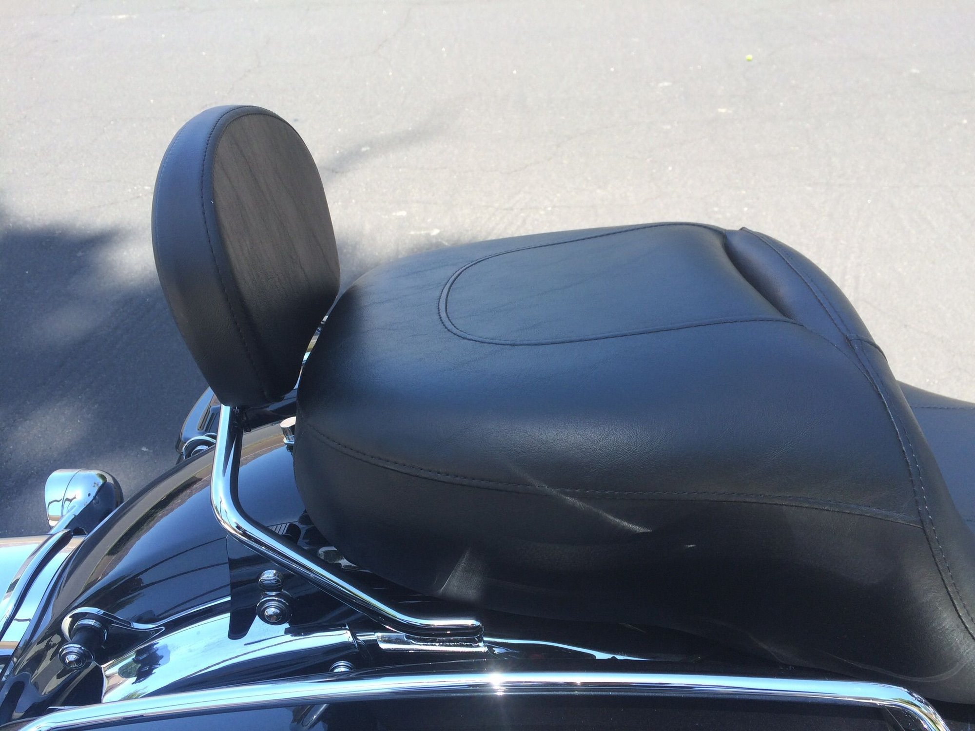 Low Passenger back rest Harley Davidson Forums