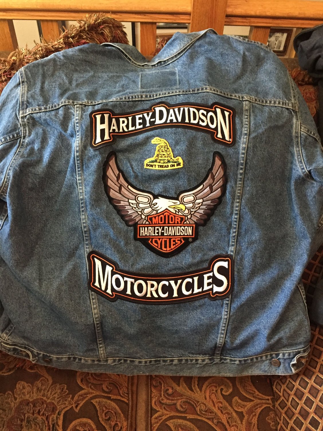 Levi Denim Jacket with HD Patches - Harley Davidson Forums