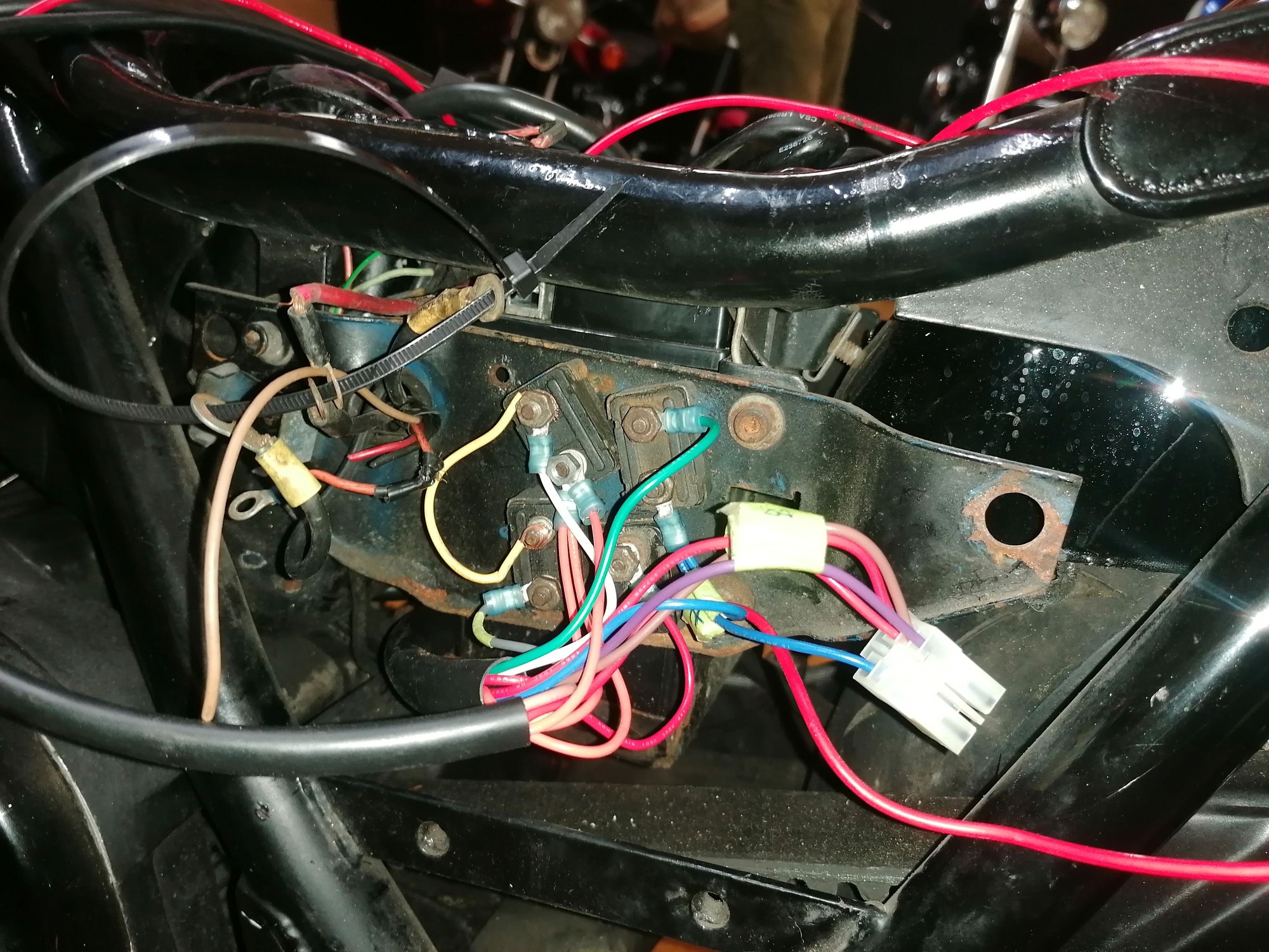 1985 FXRP electrical panel pictures help Harley Davidson Forums
