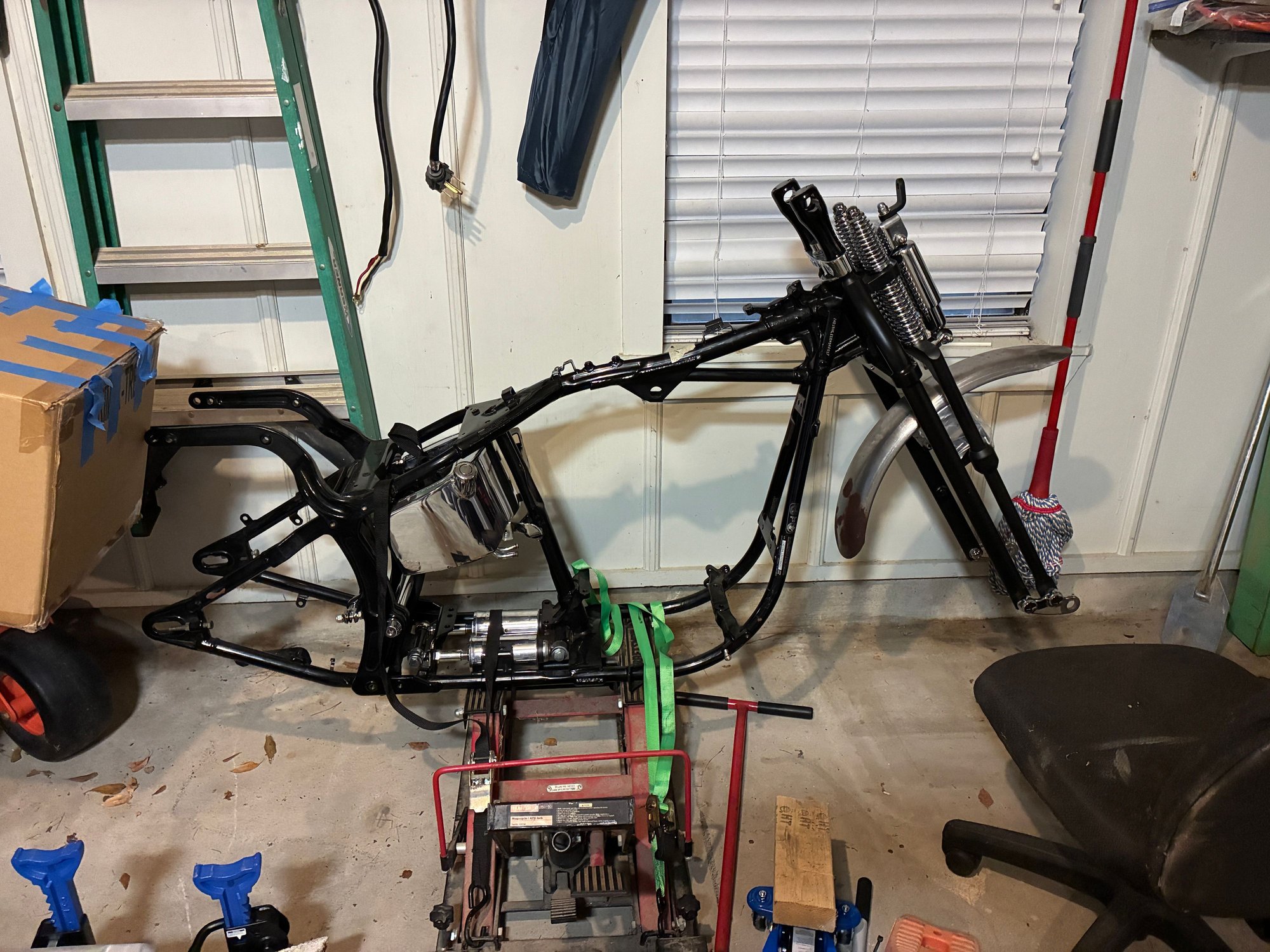 Right after putting on the Springer