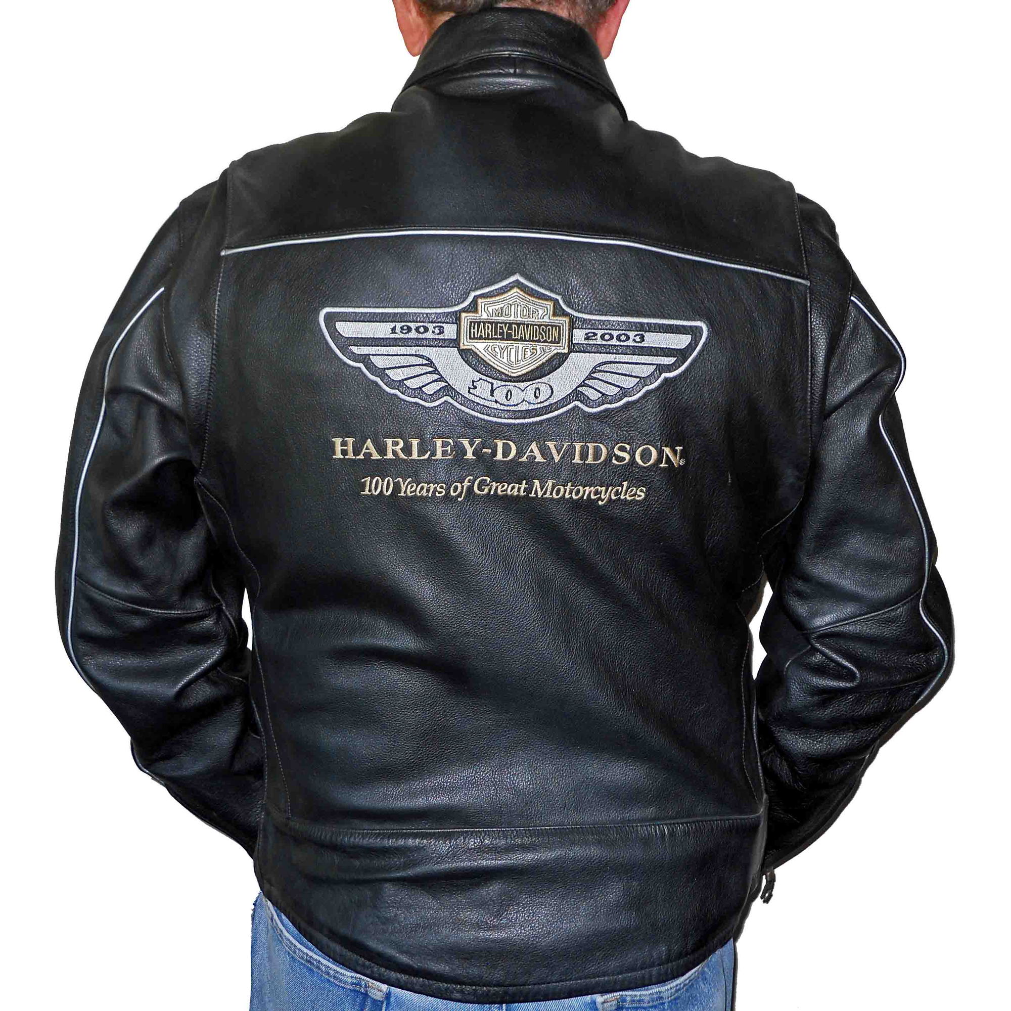 Harley, 100th Anniversary, Leather Jacket, New $200 - Harley Davidson ...