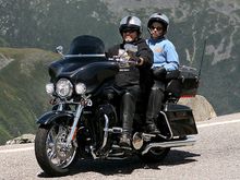 Goin up Mt Washington during Laconia Bike Week...