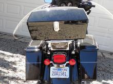 Red streetglide bullets and fachia in rear to match brightass led tail lamp