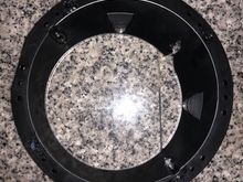 The same holes came out on the left and the two on the right where the spacer and the fairing meet.