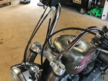 I took the stock wire harness out and built my own. I have a toggle switch on the headlight hi, lo and off.