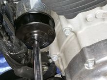 pulled the oil filter (to get commitment from myself to the job)