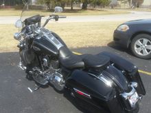 I found the SGS tins and someone had stretched bags with the pin stripe on it. I also liked the CVO look so found the wheels, dash, and seat. 