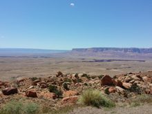Look close at the BIG canyon in the distance, Grand Canyon starts downstream a ways...