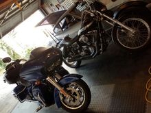 And how my stable looks like now.  Dyna is done for now...until I get another dumb thought of changing her up again:)