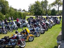 Bikes at the clubhouse.