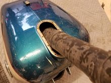 What a perfect fit. Leaf blower, meet gas tank.