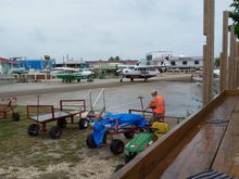The airport for Tropic and Mayan Air.