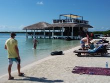 The sandy beach area at KoKo’s.