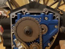 New crank and cam sprockets, chain and tensioner.