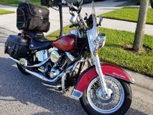 Her bike before we went on a roadtrip