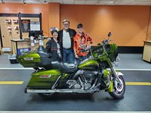 Austin on the right side of me who washed and detailed the bike. He did a great job!