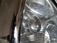 See small ding but truly have to look for it or know it is there.
All Chrome is perfect.
