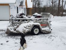 The next day at home. We are building our house and living in a camper.