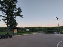 Headed back west, up and around the Rockford Airport, to head down the Rock River at sunset. 