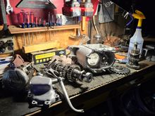Transmission tear down.
