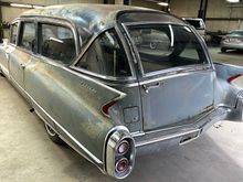 This Caddy is a custom coach build. The front looks early 50's but the find say late 50's