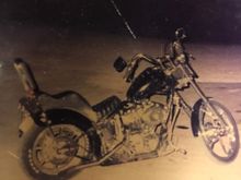 The way dad built his bike originally the way I want it to look 