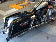 I just added hard bags to my 03. Only needed to make a small adjustment to the mounts.. Quick and easy. The bags are from an 05, so there was no concern with fit issues.