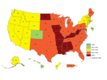 Obesity map. 