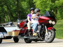 Balance your load properly, stay within load capacity, adjust braking distance, remember your extra length at the gas pump [another story for another time]. Go enjoy the sights and sounds!