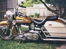 1972 FLH Before Resto left side - Bike was a One Owner from OREGON USA